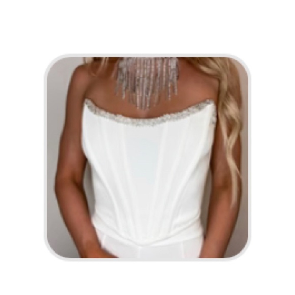 Punchy Blonde Boutique Future Mrs. Corset top